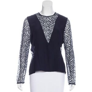 Navy Jenni Kayne silk top